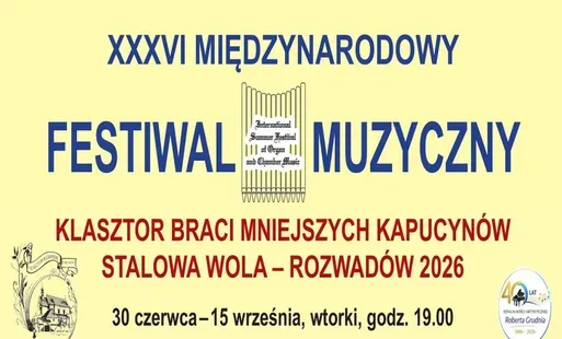XXXVI Festiwal Muzyczny Stalowa Wola – Rozwadów: dziesięć wtorkowych koncertów