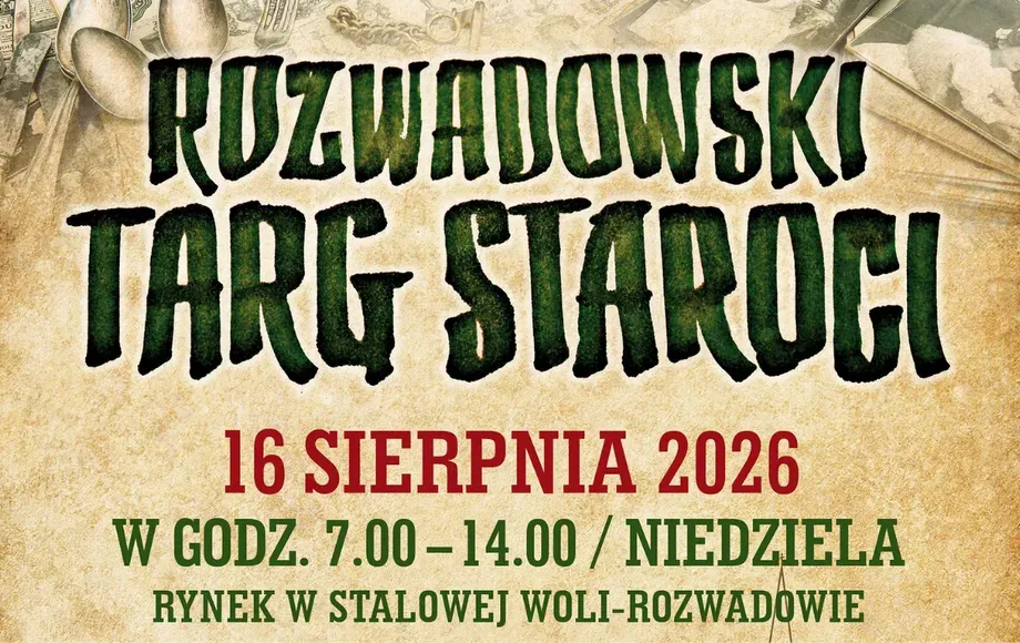 Targ Staroci na Rynku w Rozwadowie: niedziela 16 sierpnia, godz. 7:00