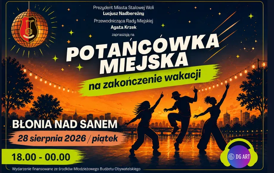 Potańcówka Miejska na Błoniach pożegna wakacje 28 sierpnia — wstęp wolny