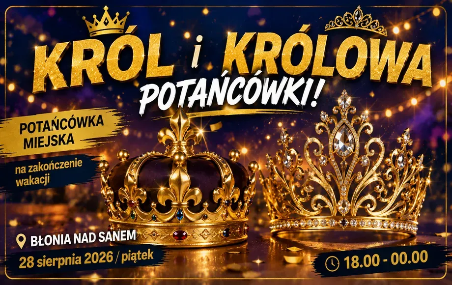 Potańcówka na Błoniach nadsańskich 28 sierpnia: konkurs na Króla i Królową parkietu