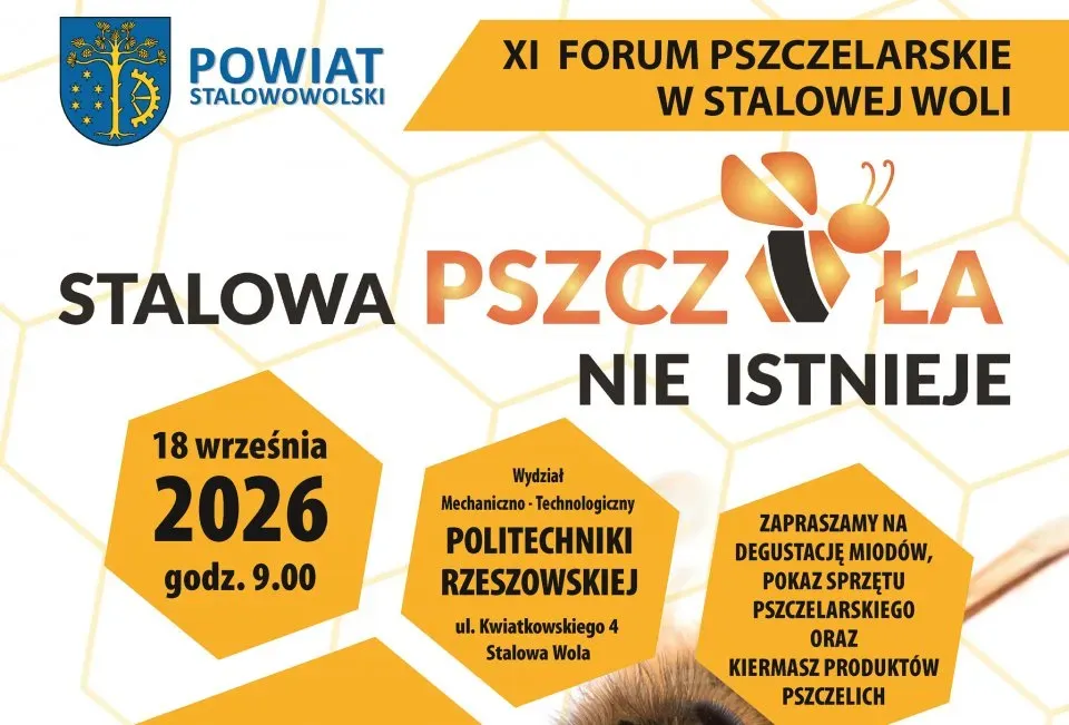 XI Forum Pszczelarskie w Stalowej Woli: konferencja i kiermasz 18 września