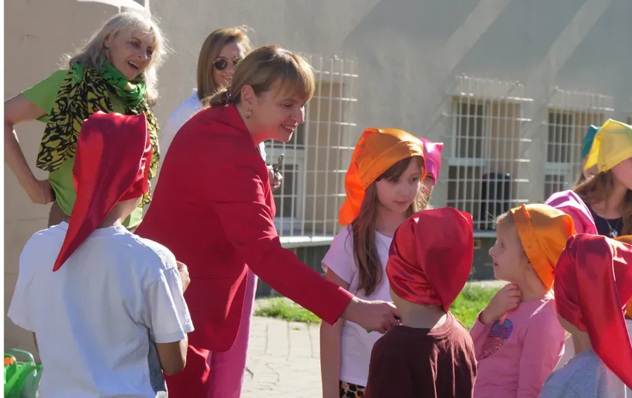 Gra terenowa w Ogródku Społecznym przy PSP nr 1 w Stalowej Woli